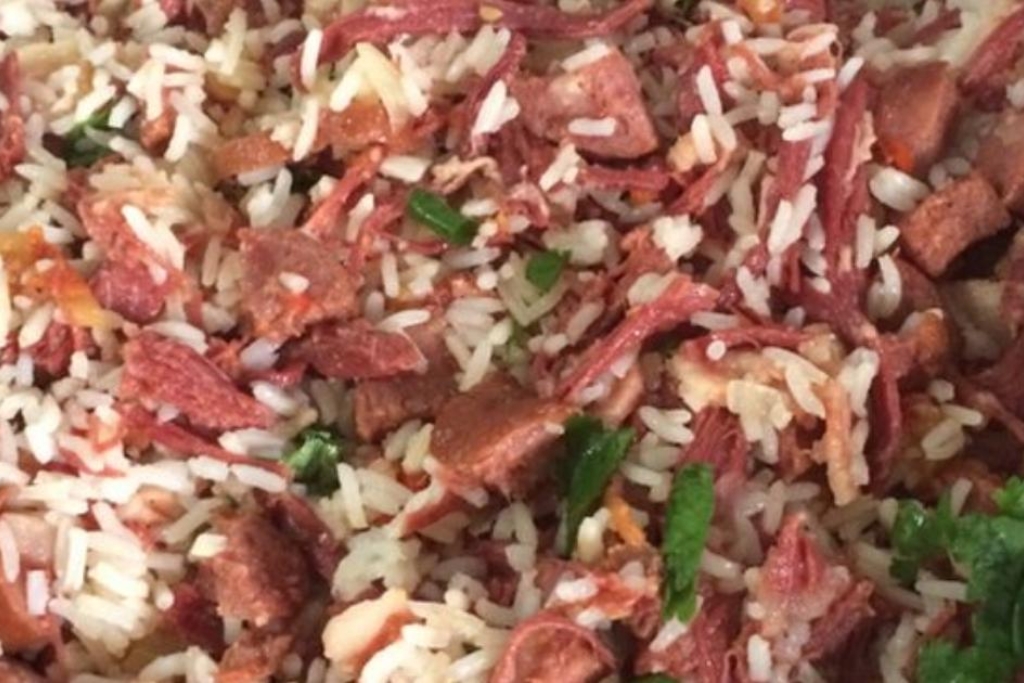 Arroz Carne Seca Famoso Carreteiro Fica Saboroso E Molhadinho