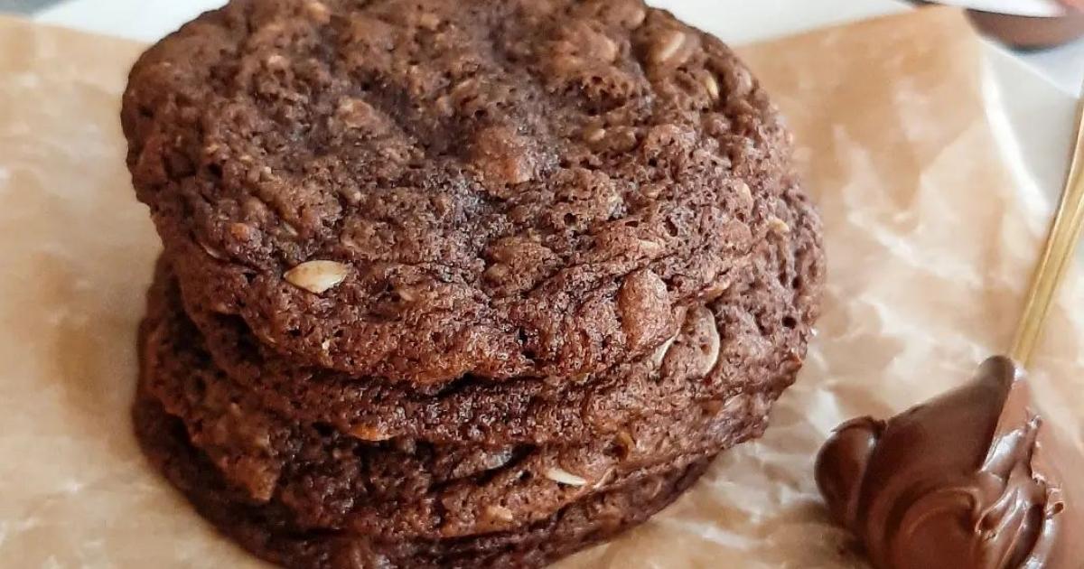 Cookie de Nutella Com Aveia Magnifico!