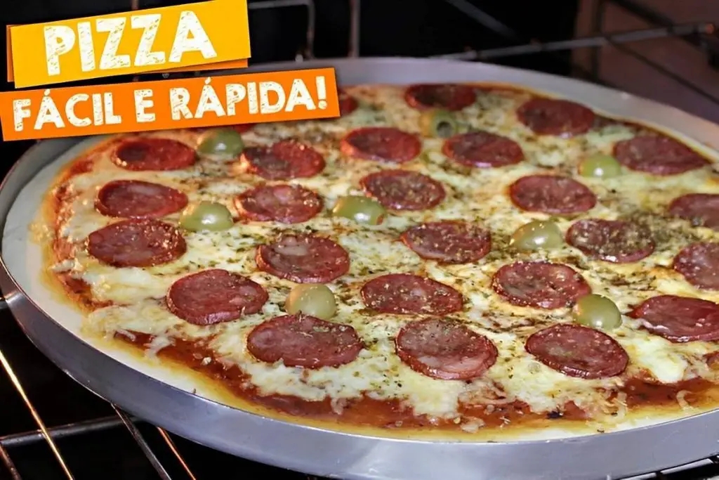 Pizza caseira fácil e muito barata, com o preço de uma pizza você faz 3 pizzas caseiras deliciosas